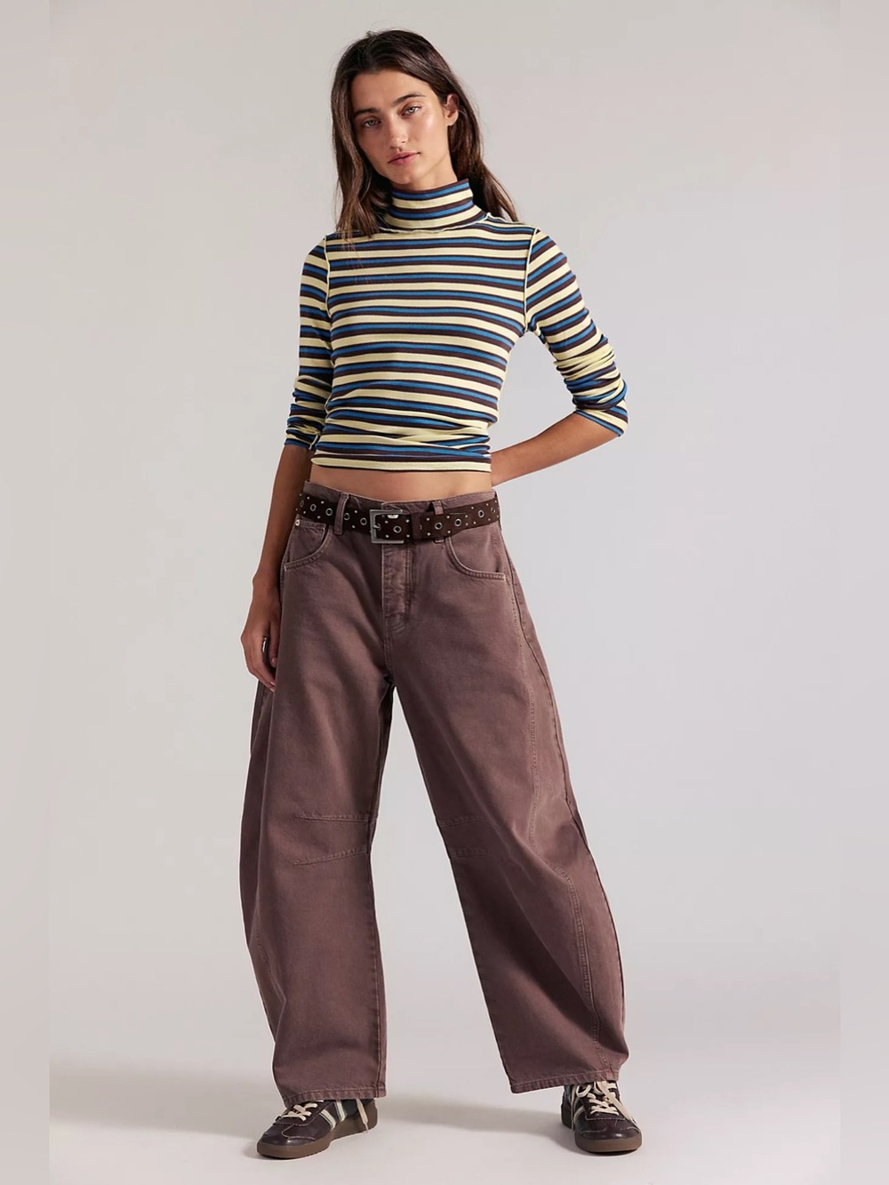 Free People Good Luck Barrel Jeans🔥chocolate mousse• we the free